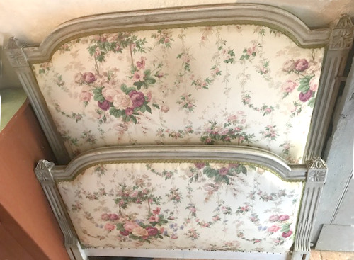 old french capitone single bed